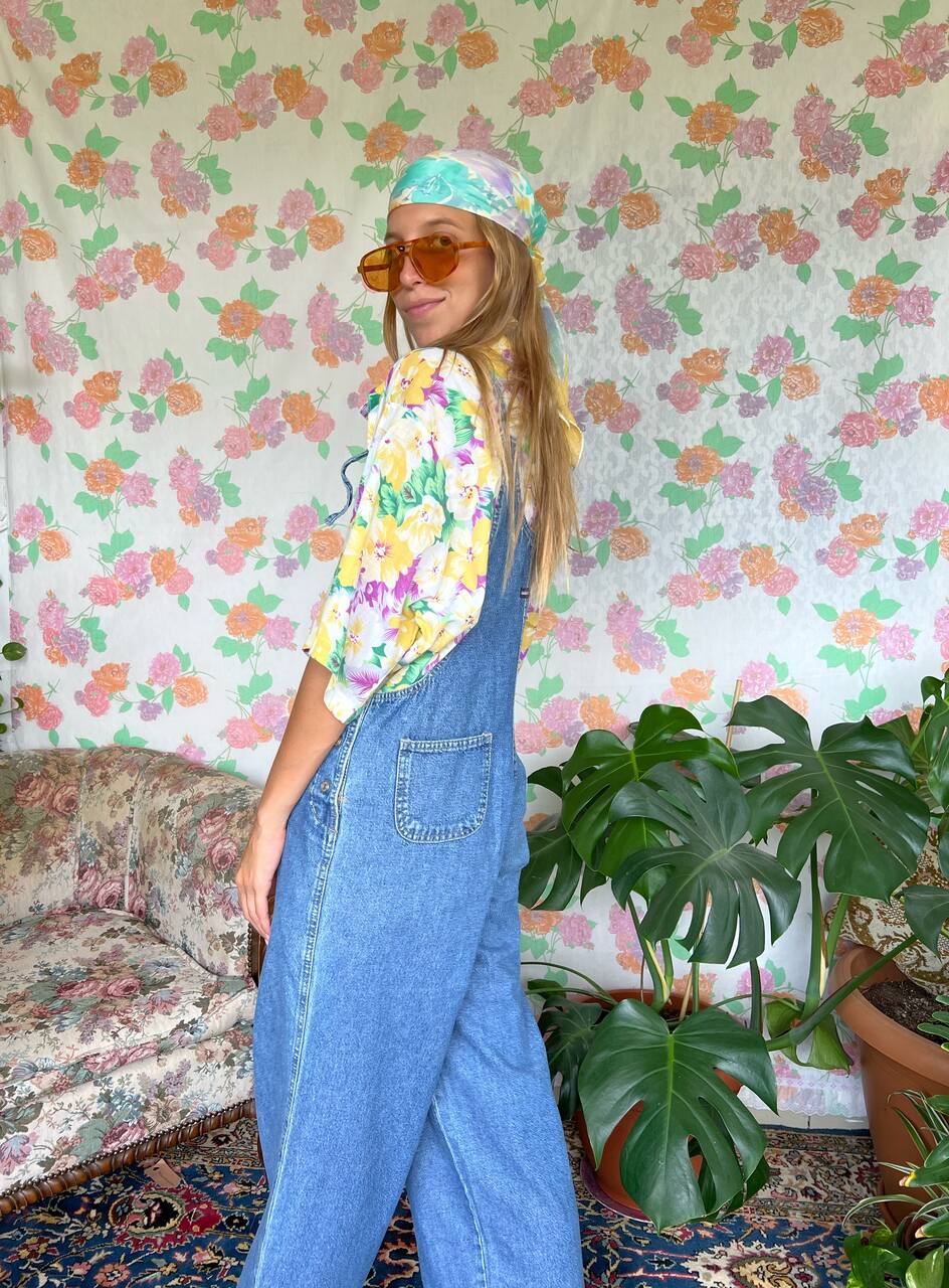 Cotton Vintage Flower Shirt