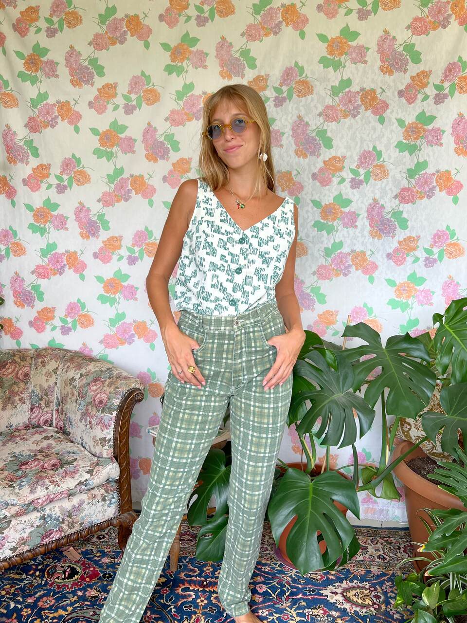 Vintage Cotton Cropped Top