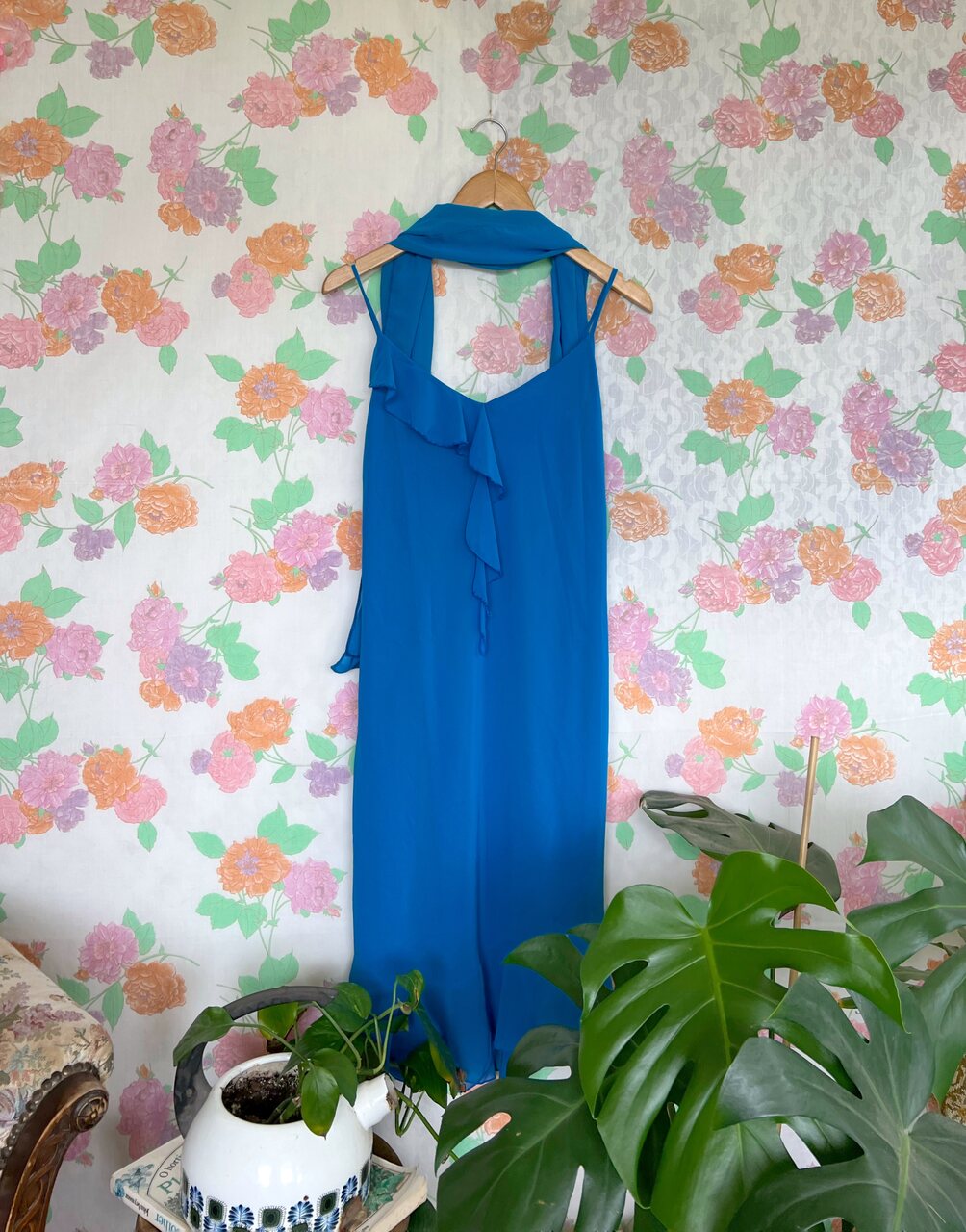 90's Blue Slip Dress