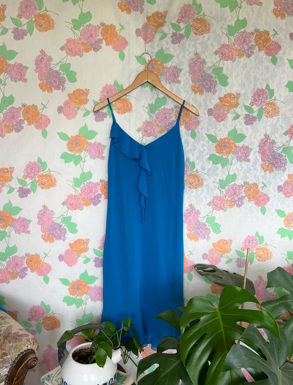 90's Blue Slip Dress