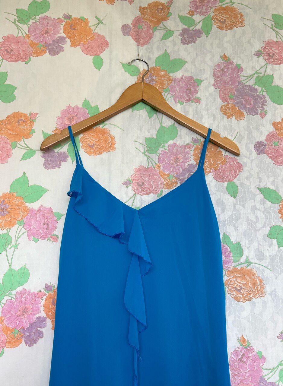 90's Blue Slip Dress