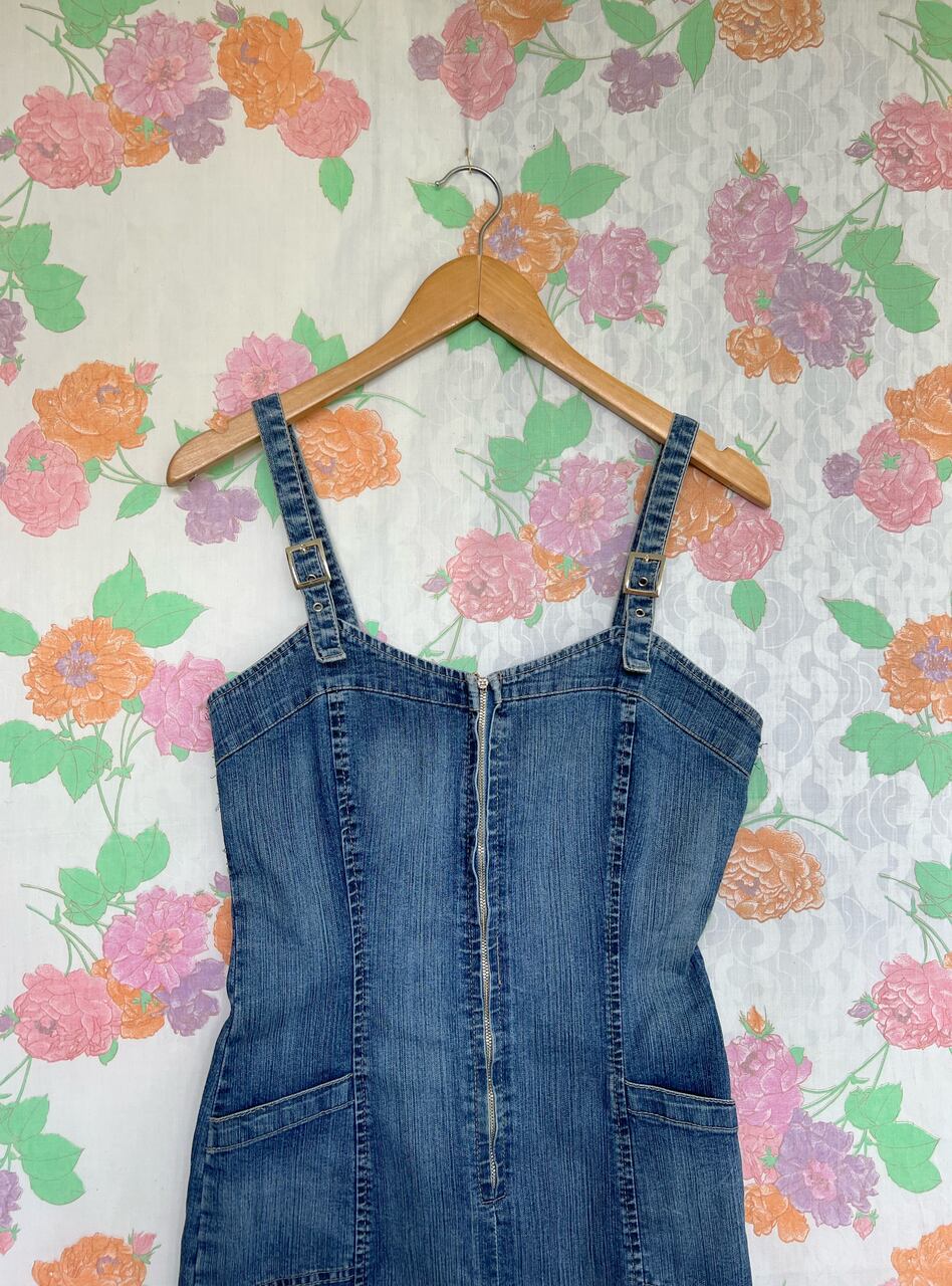 90's Denim Detailed Dress