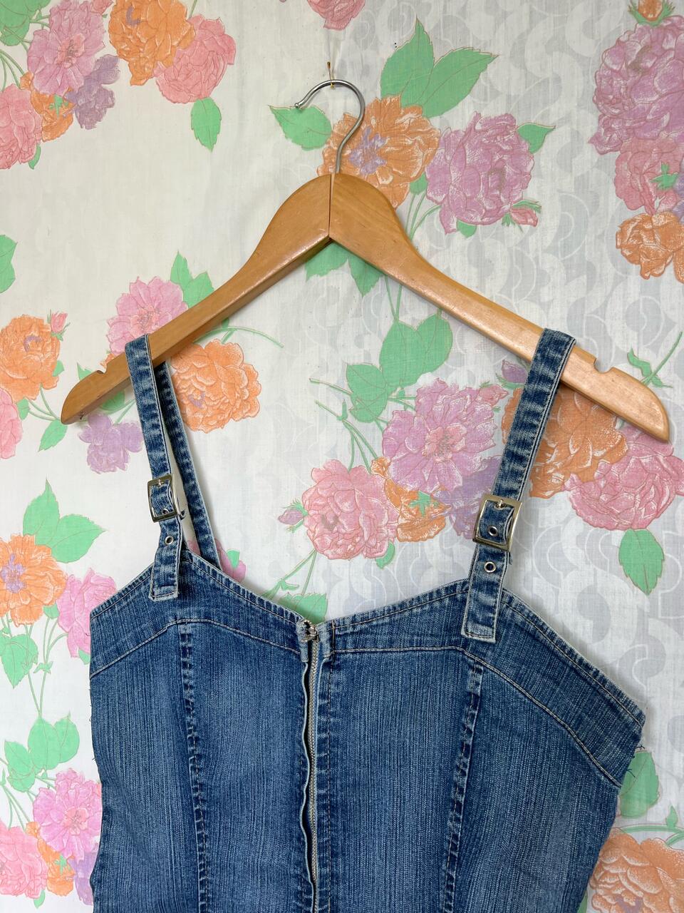 90's Denim Detailed Dress