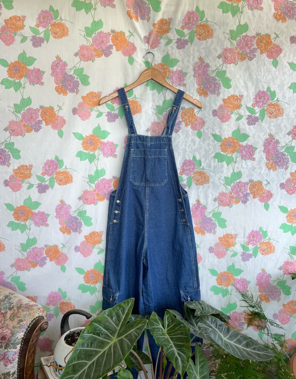 90's Cargo Denim Overall