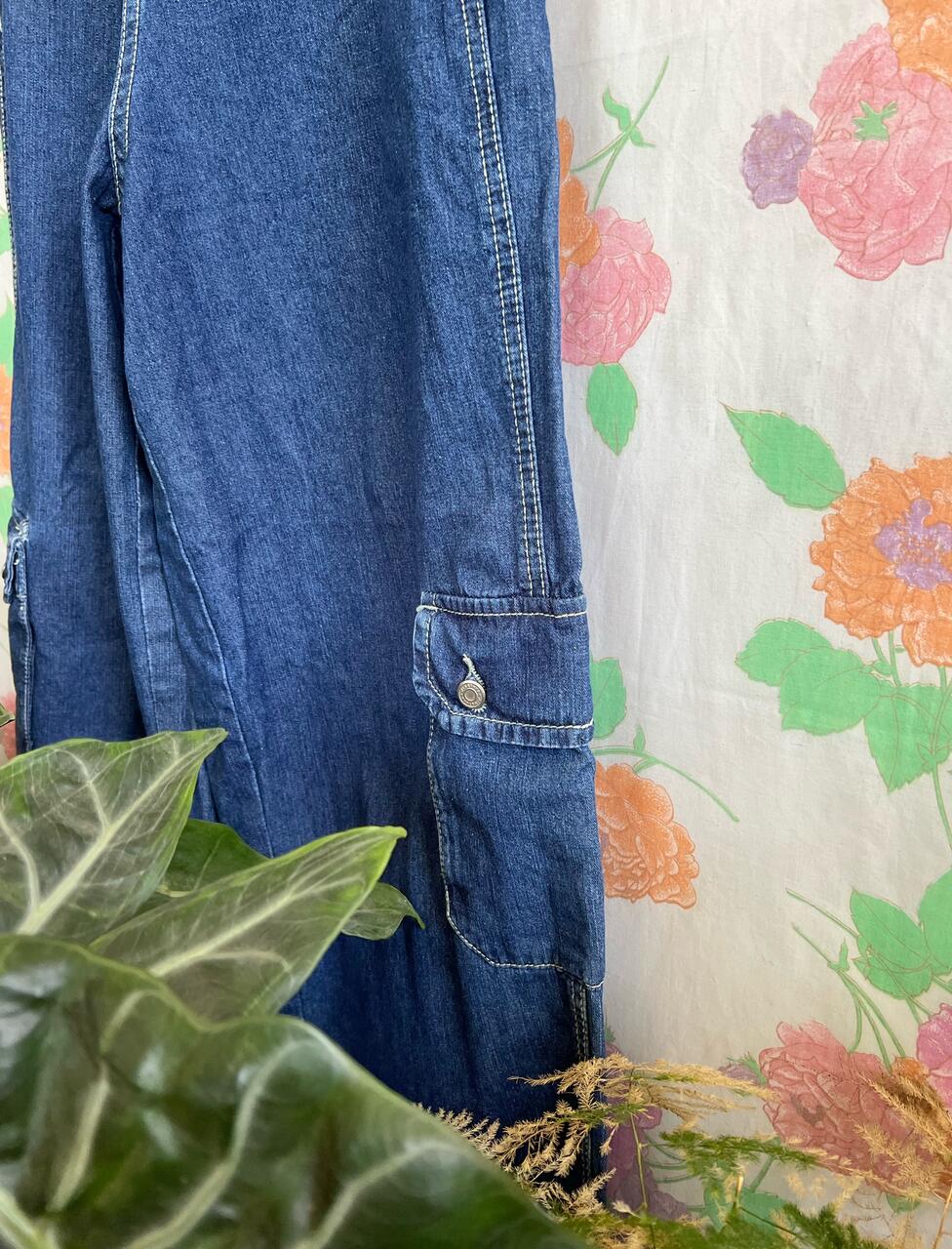 90's Cargo Denim Overall