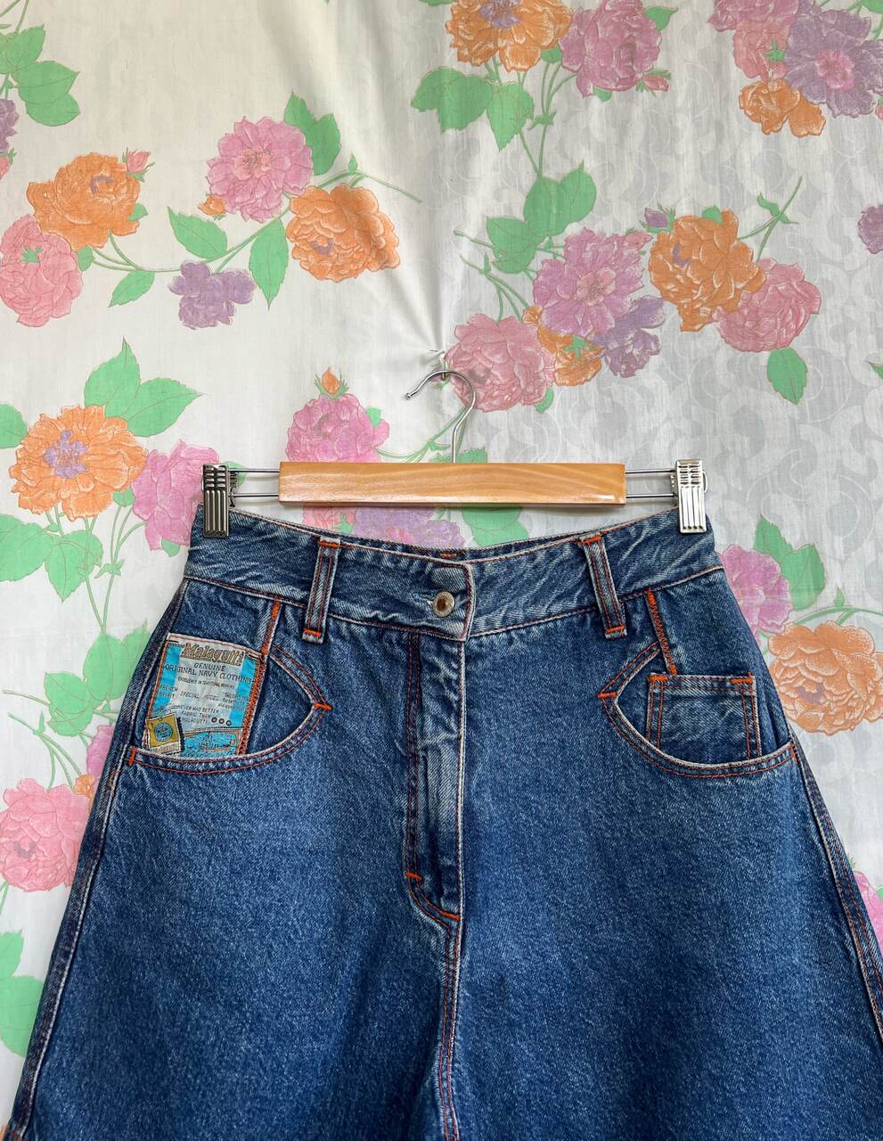 90's Patch Denim Shorts