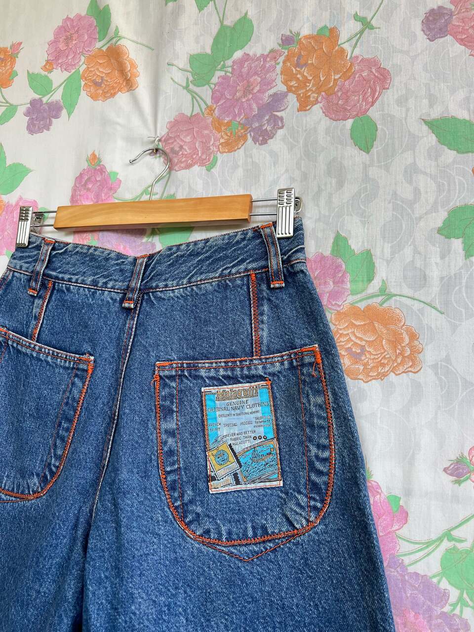 90's Patch Denim Shorts