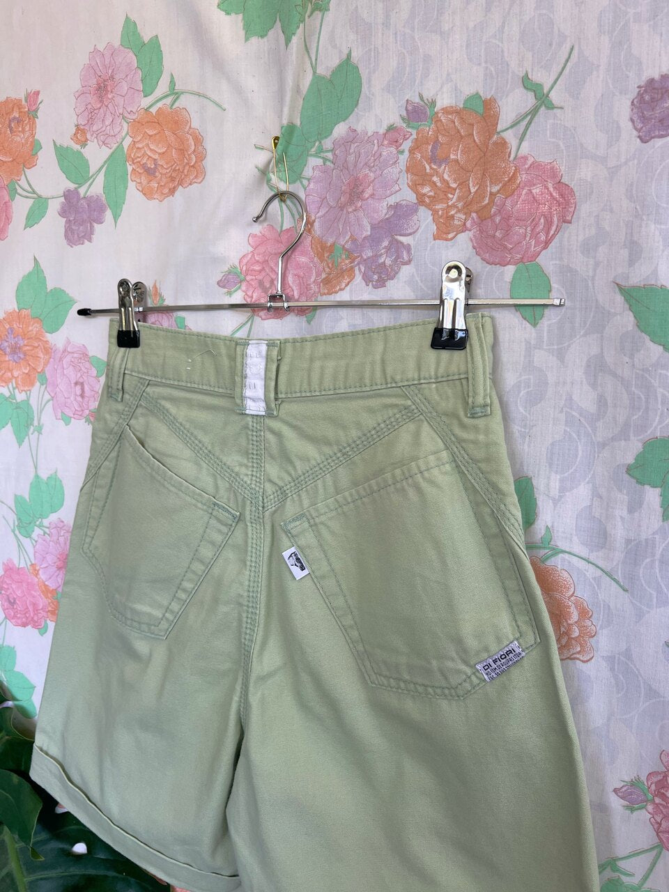 90's Lime Patch Bermuda