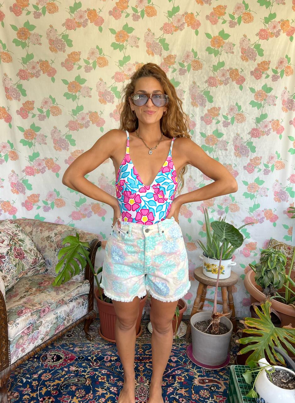 90's Pastel Denim Shorts