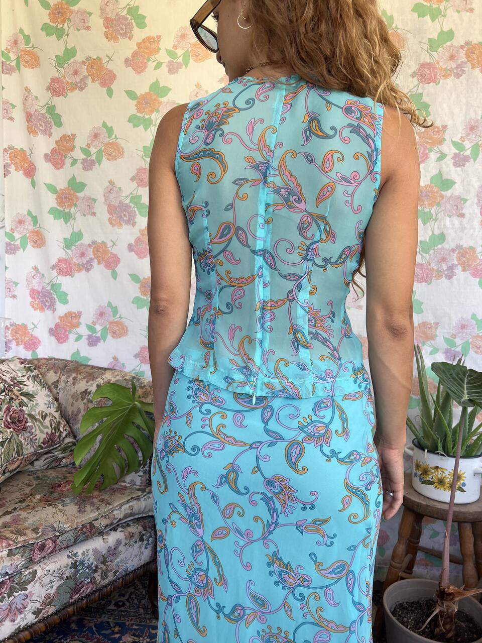90's Iconic Paisley Set