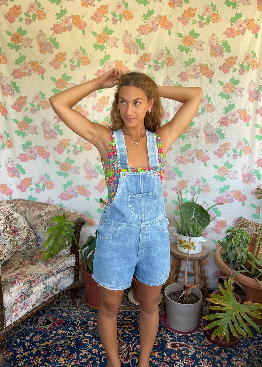 90's Light Denim Overall