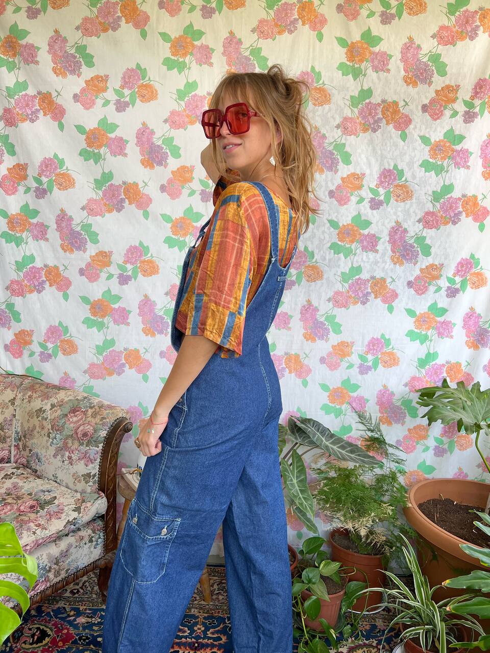 90's Cargo Denim Overall