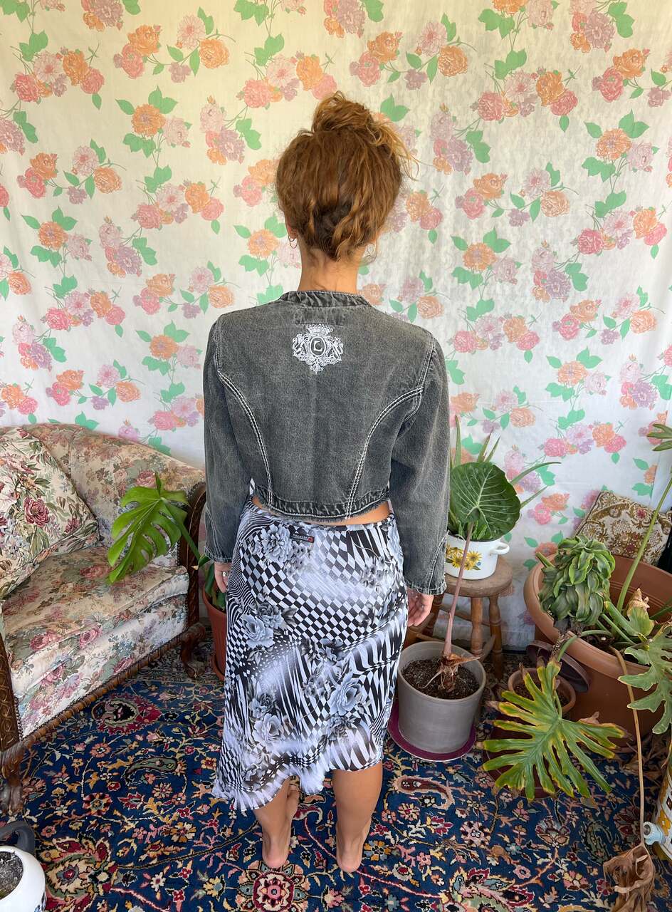 90's Illusion Print Skirt