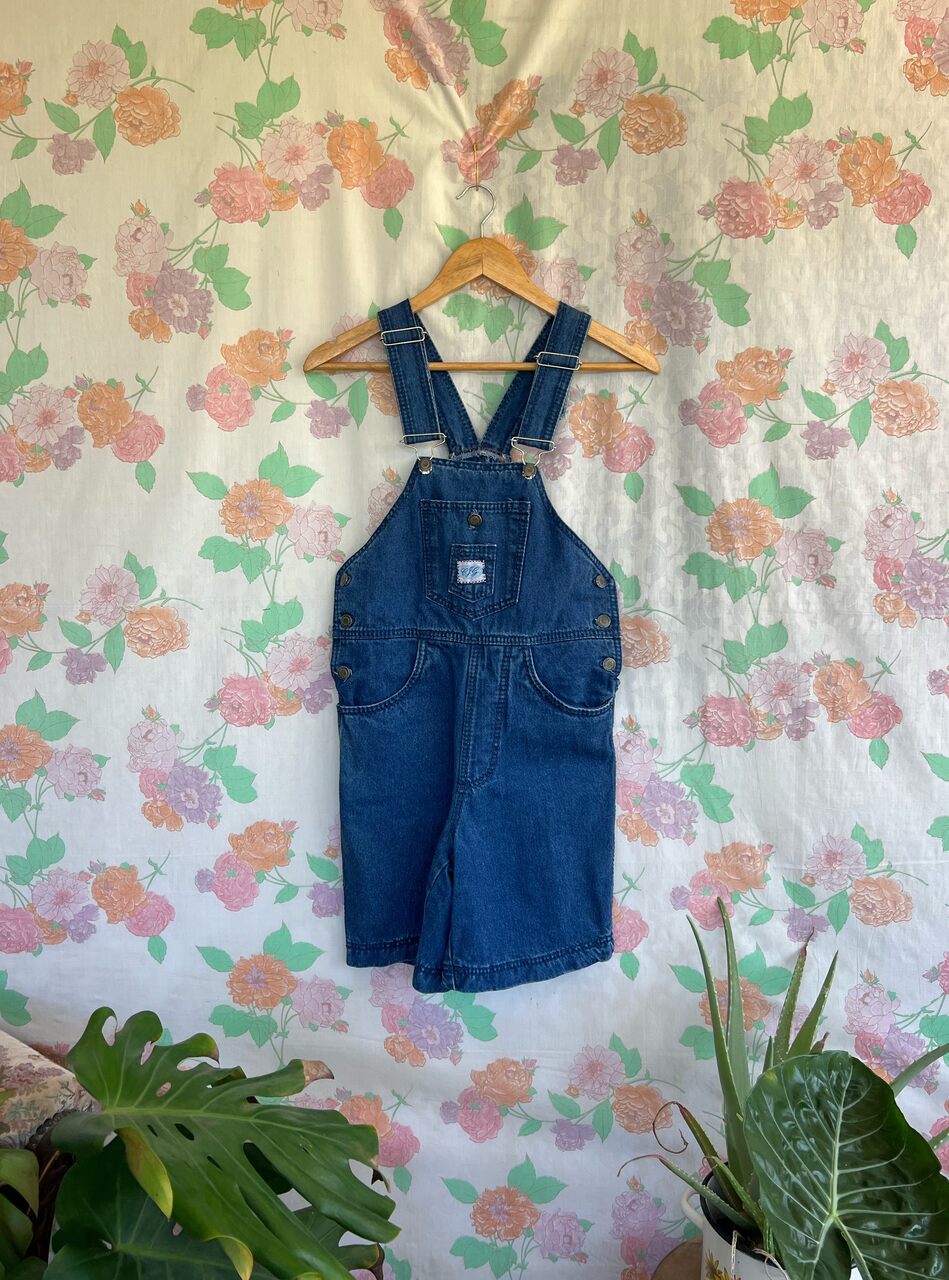 90's Dark Blue Denim Jumpsuit