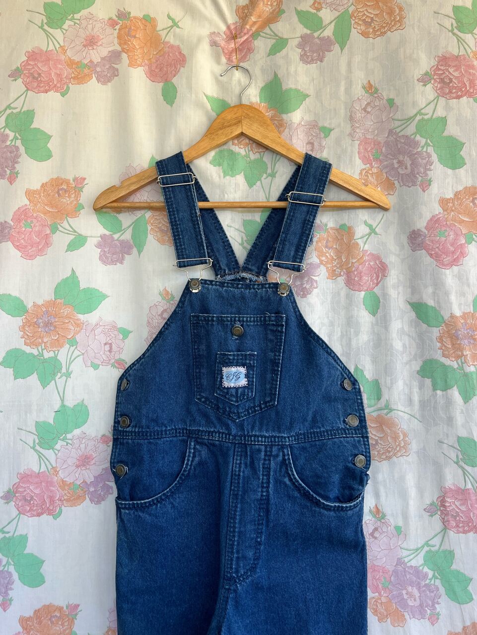 90's Dark Blue Denim Jumpsuit