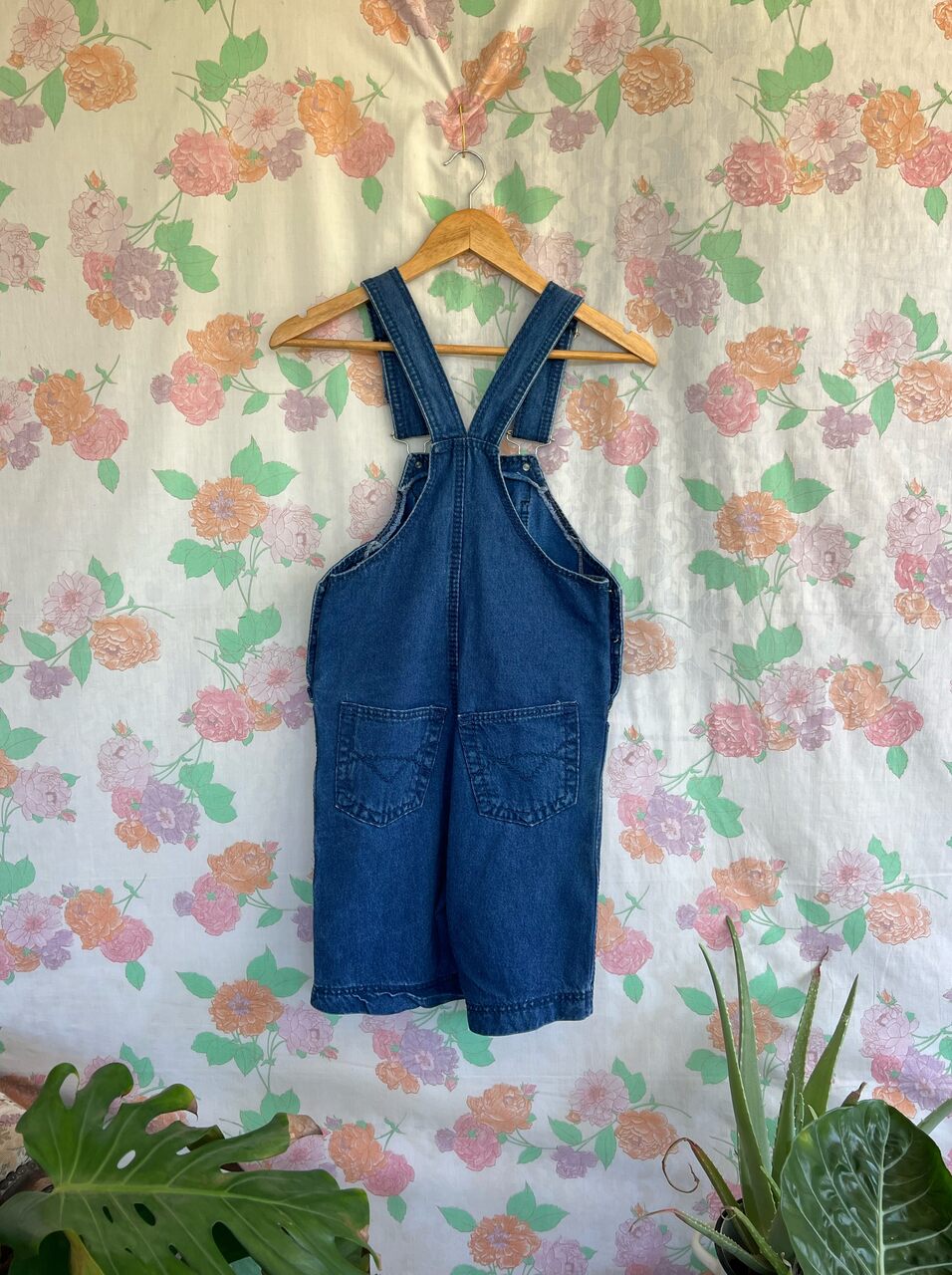 90's Dark Blue Denim Jumpsuit