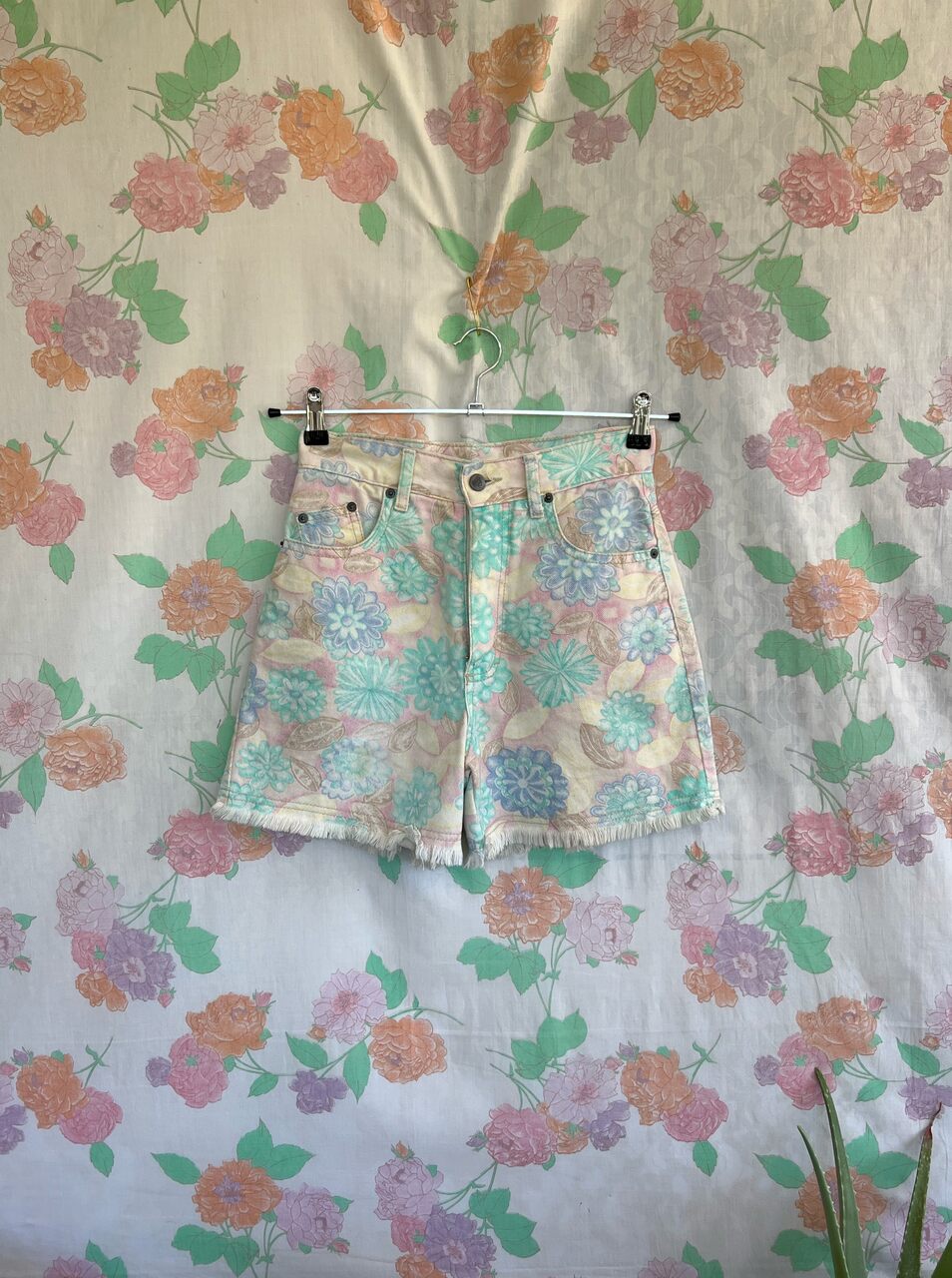 90's Pastel Denim Shorts