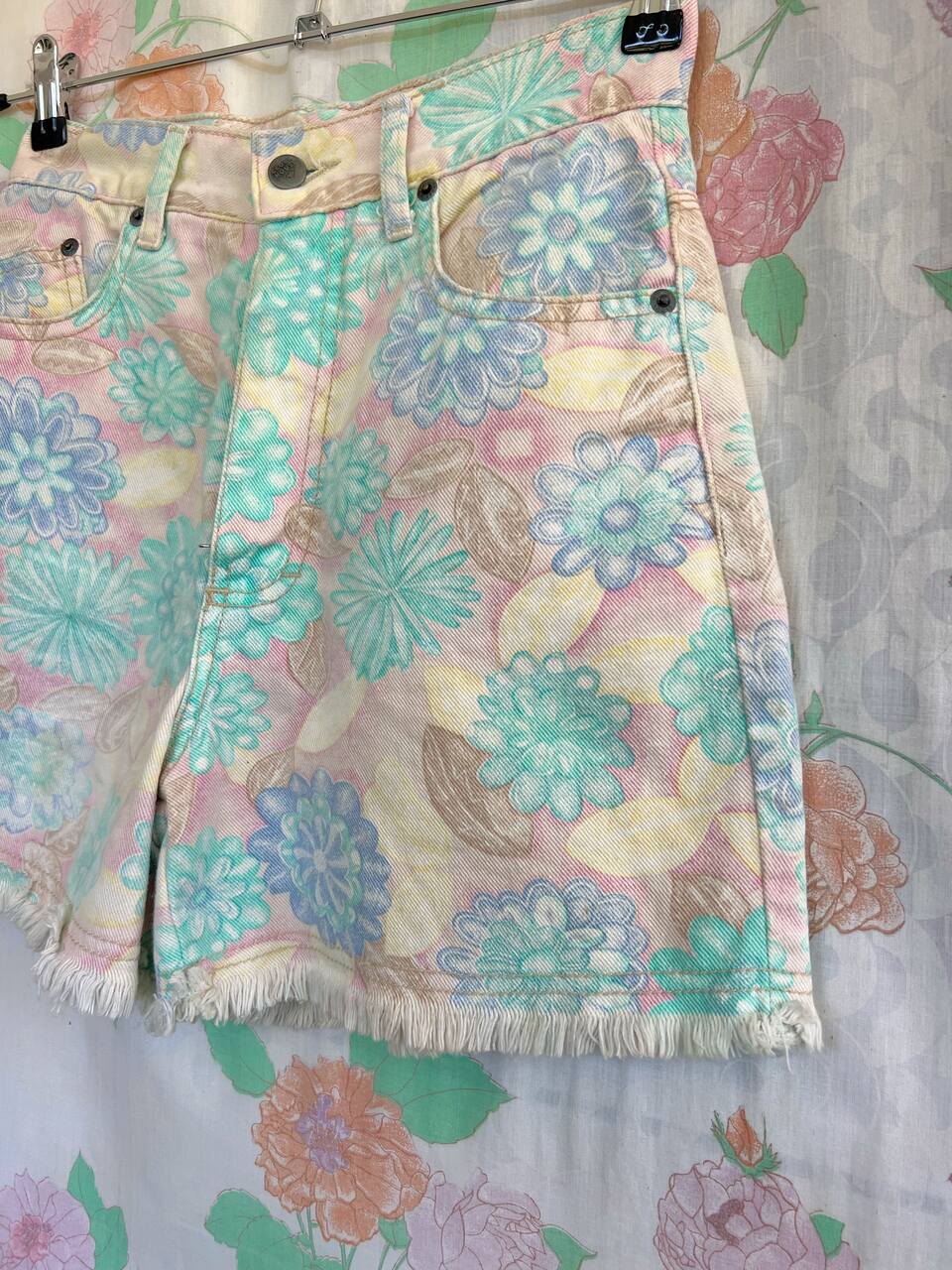 90's Pastel Denim Shorts