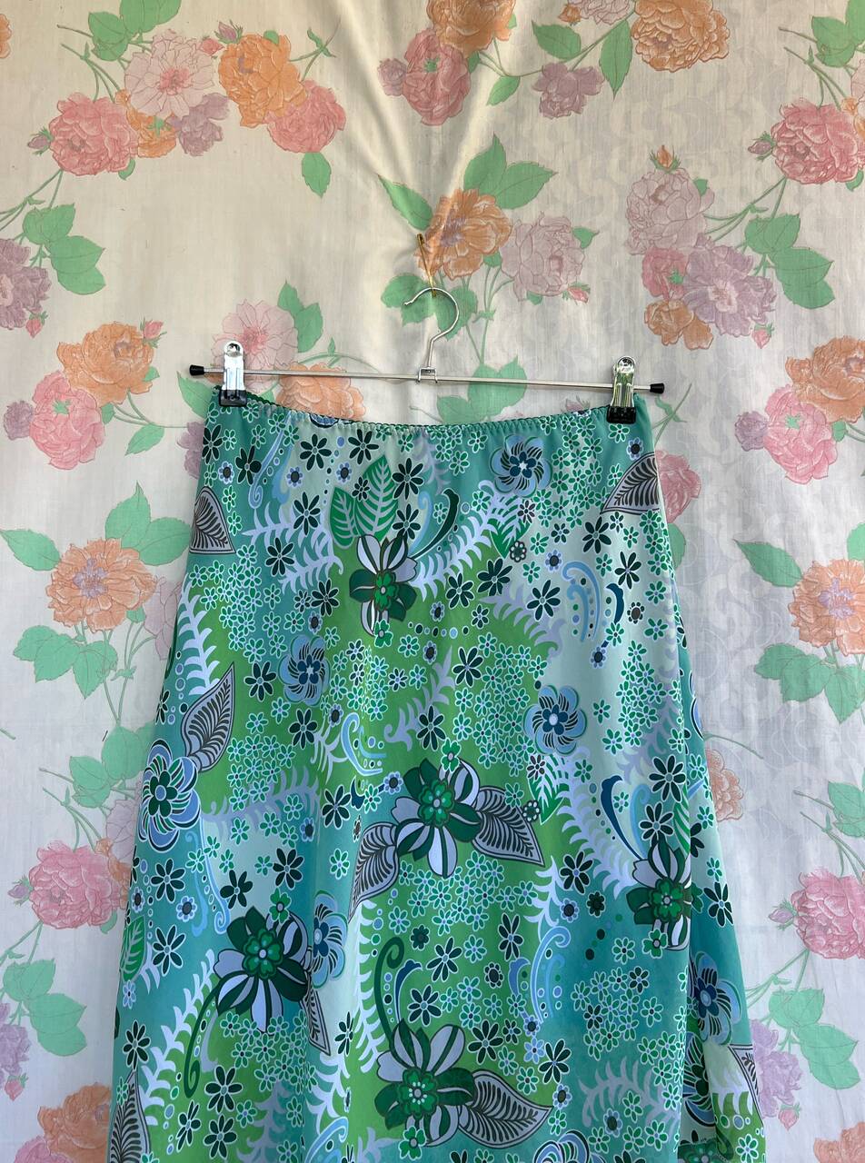 90's Insane Floral Skirt