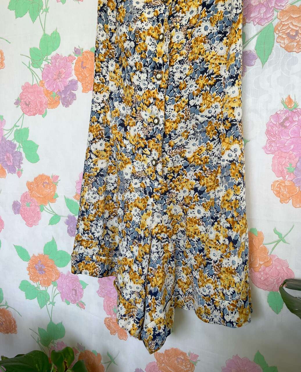Vintage Flower Child Short Jumpsuit