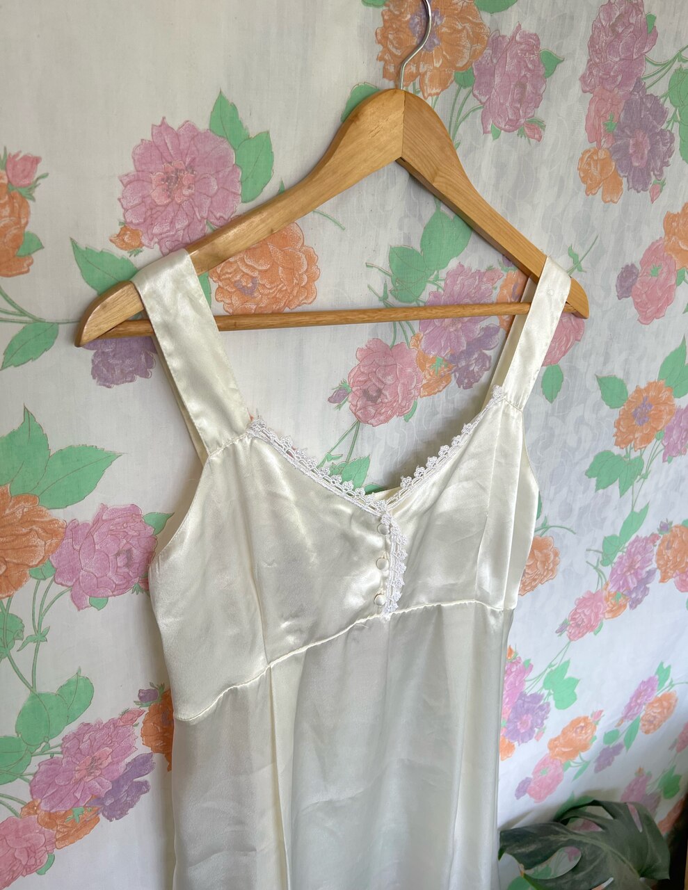 White Satin Short Slip Dress