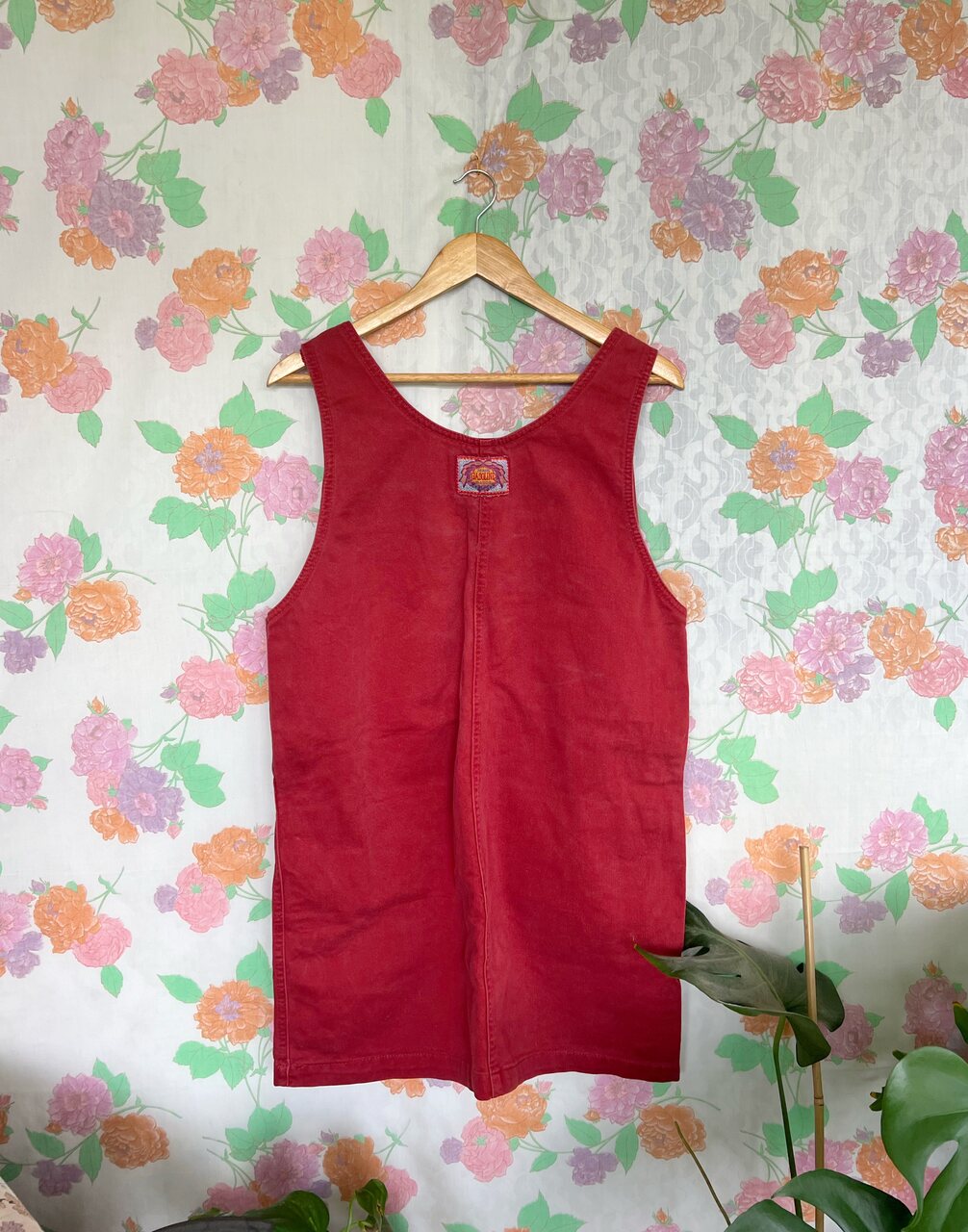 Gasoline Red Vintage Denim Dress
