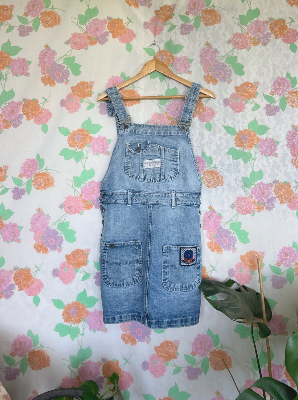 90's Patch Denim Dress