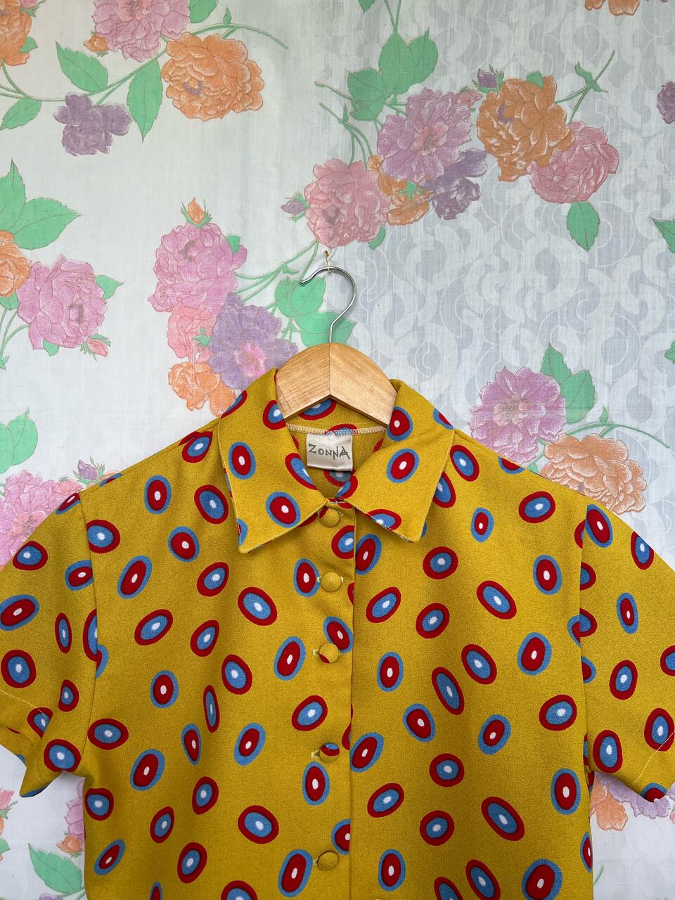 70's Printed Cropped Top