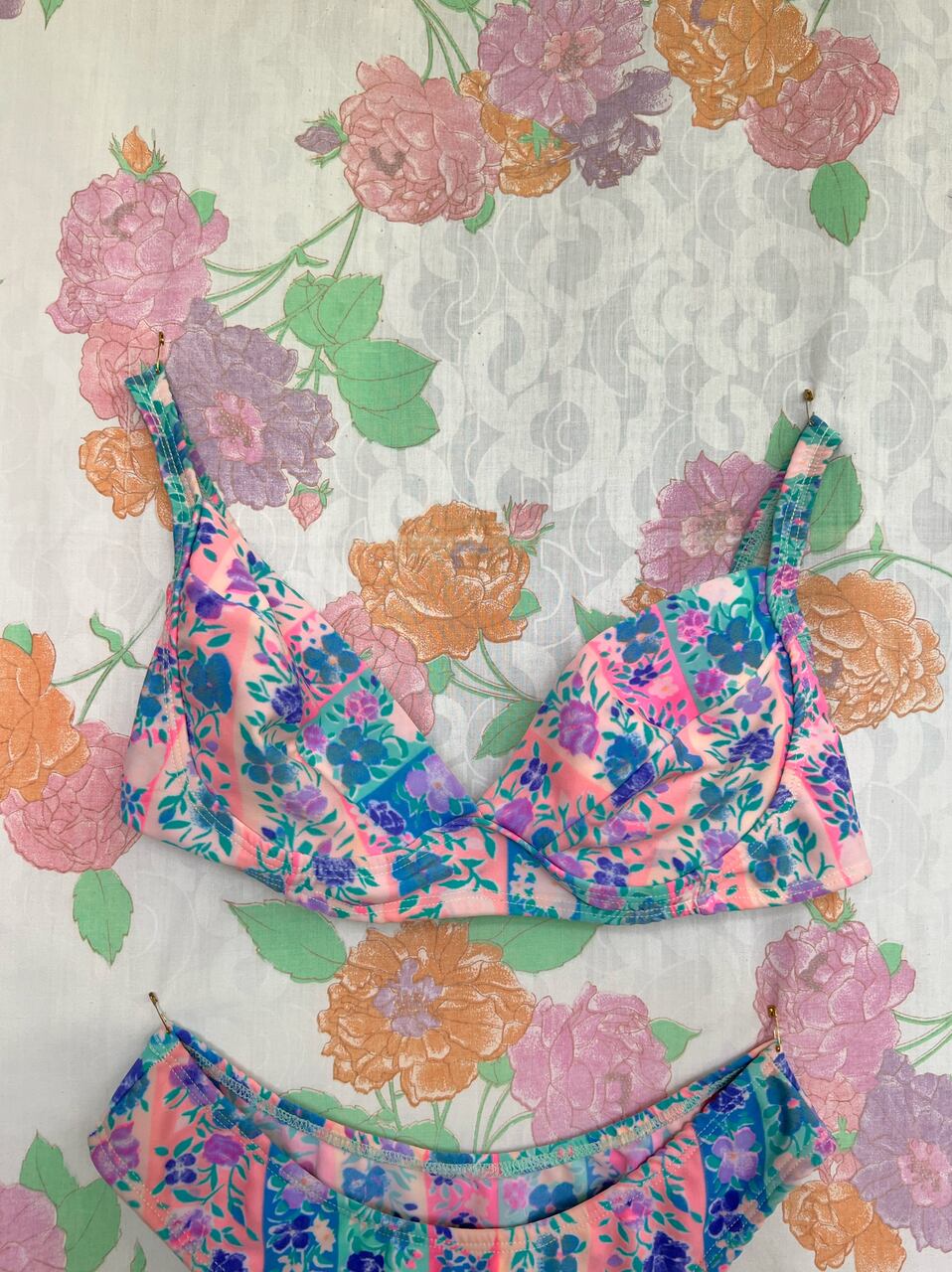 90's Pastel Colors Bikini Set