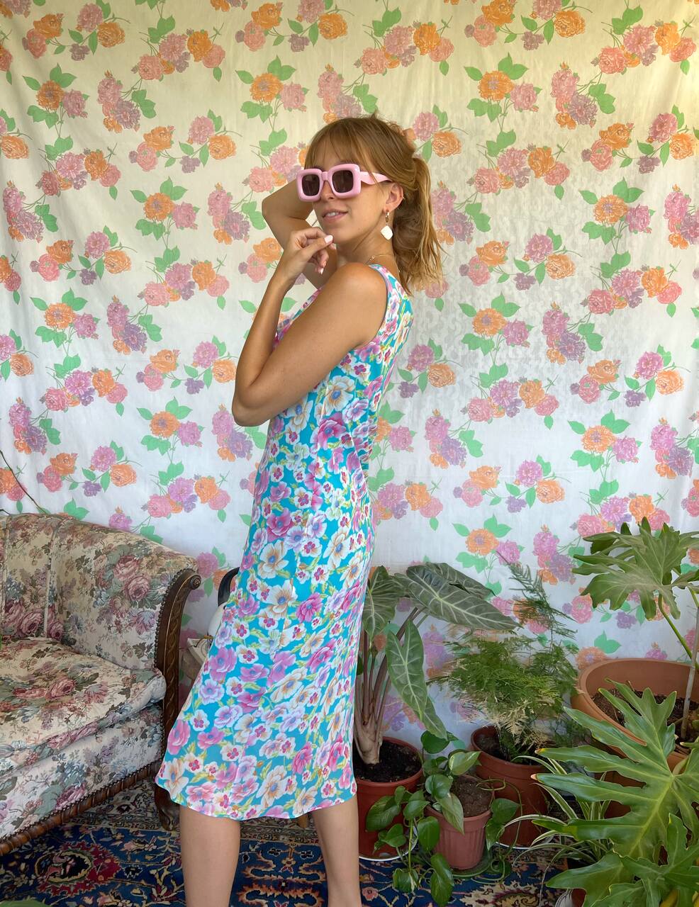 Flower Printed Unique Dress