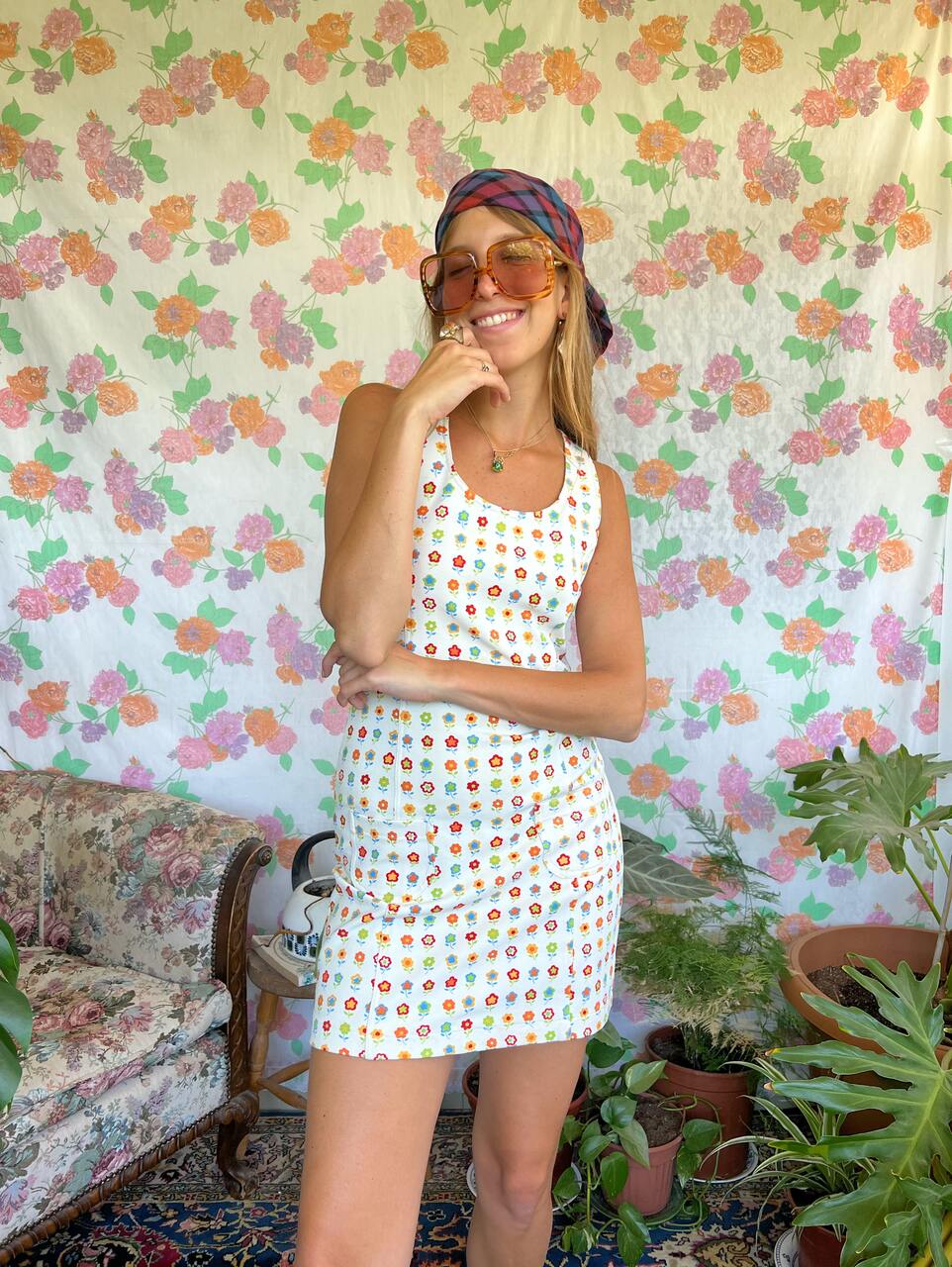 90's Printed Fun Dress
