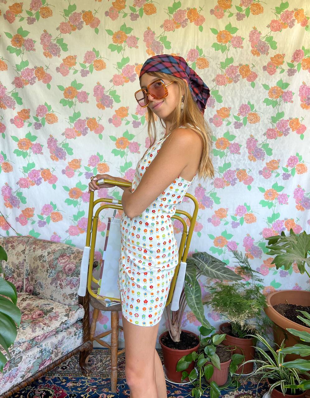 90's Printed Fun Dress