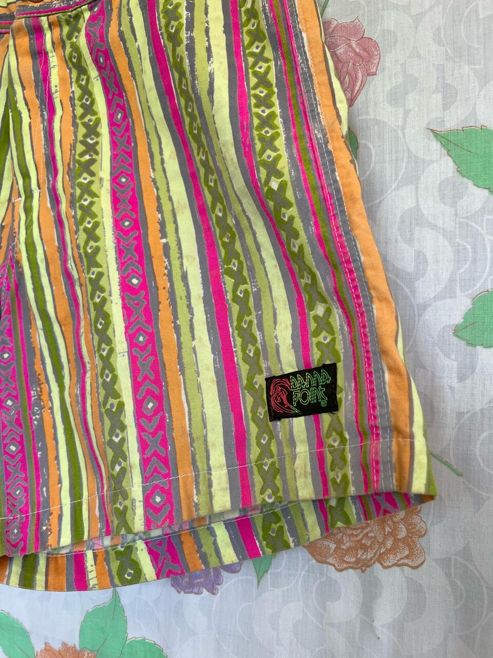 Vintage Ethnic Colorful Shorts