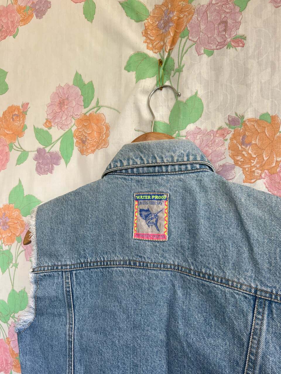 90's Denim Cropped Vest