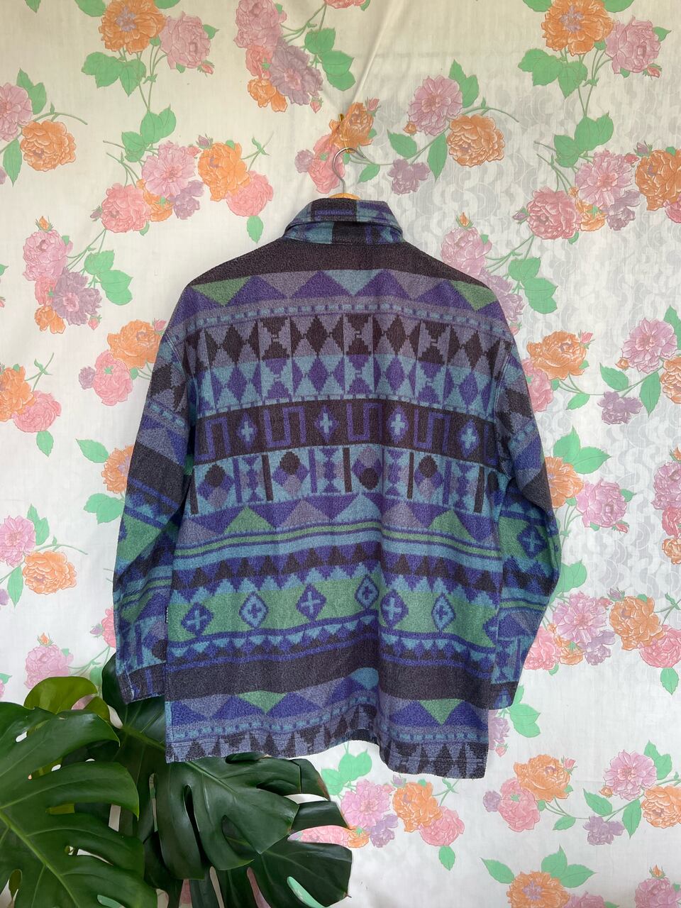 90's Ethnic Printed Coat