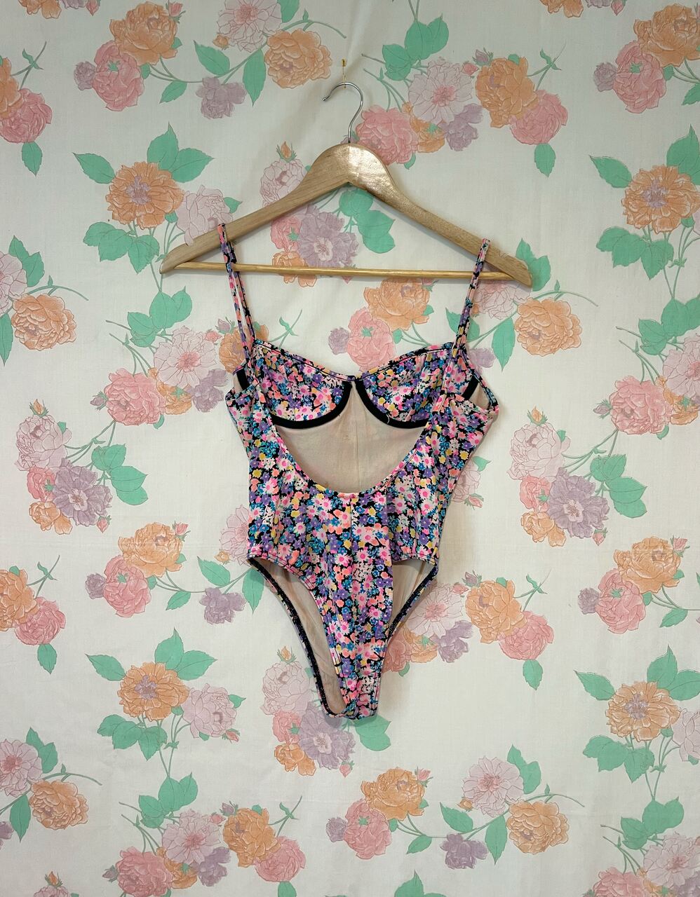 90’s Floral Vintage Swimsuit