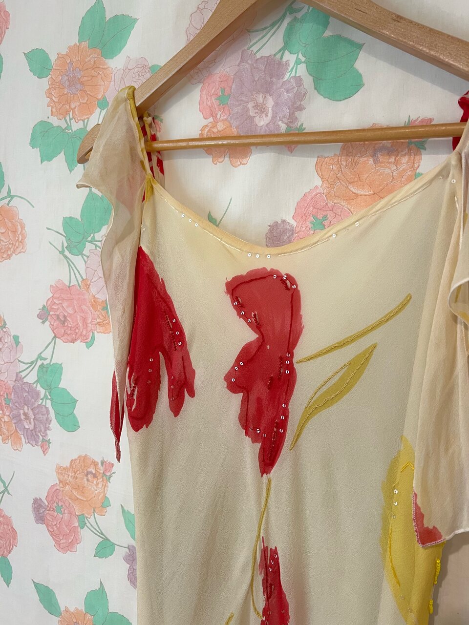 90’s Iconic Daisy Cream Dress