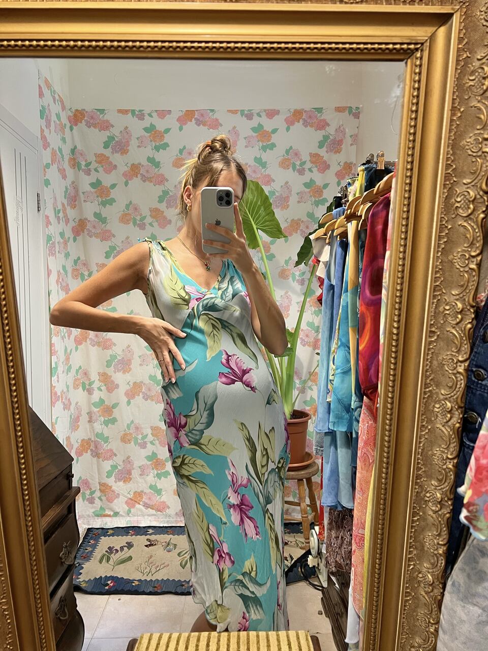 90’s Tropical Asymmetric Dress