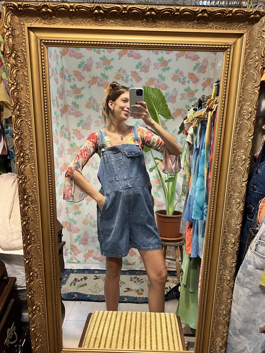 90’s GAP Denim Short Overalls