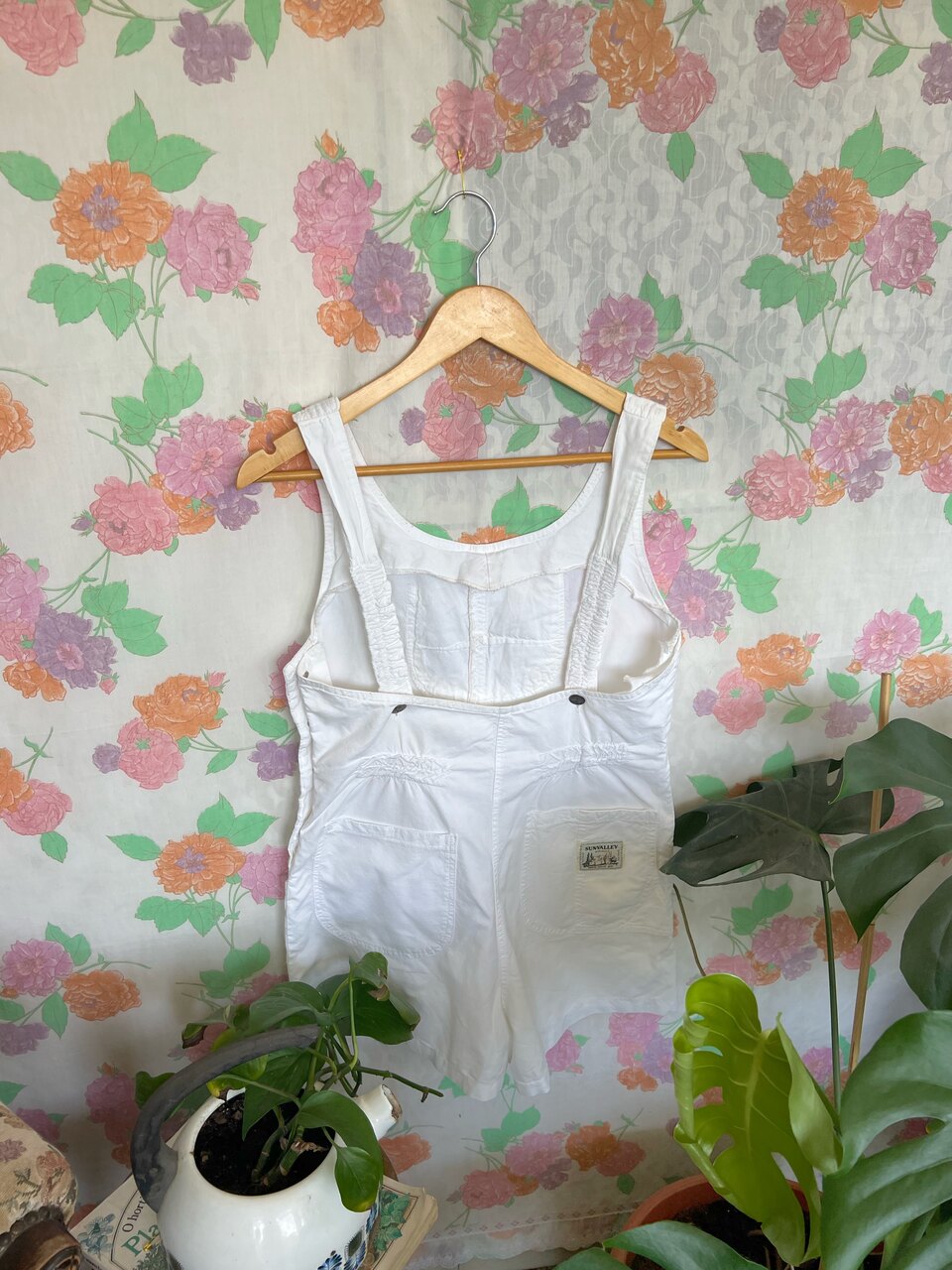 White Short Vintage Jumpsuit