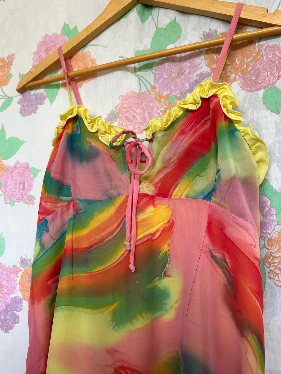 90's Special Detailed Slip Dress