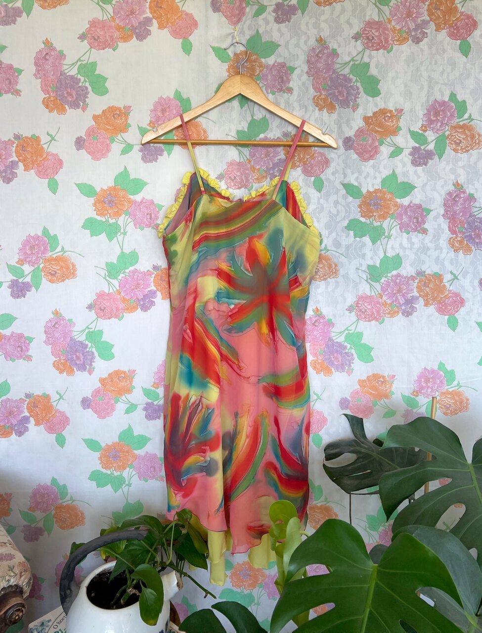 90's Special Detailed Slip Dress