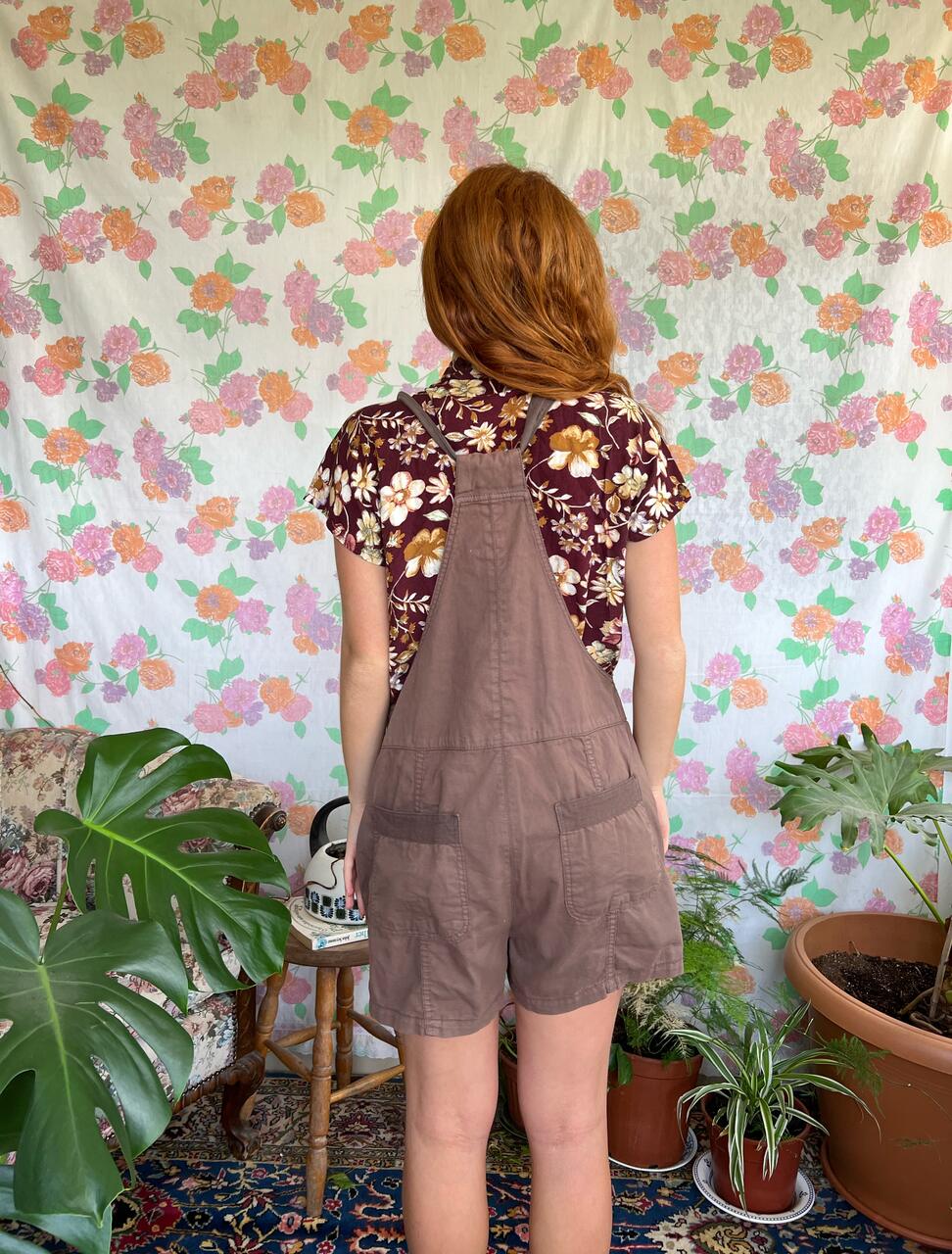 Unique Brown Short Jumpsuit
