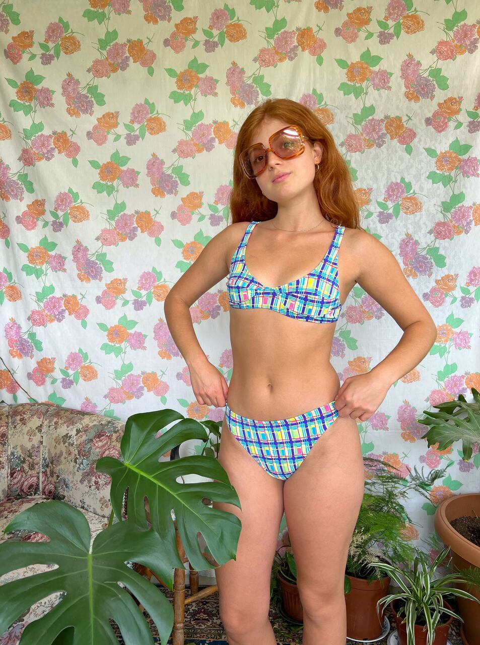 90's Geometric Deadstock Bikini Set