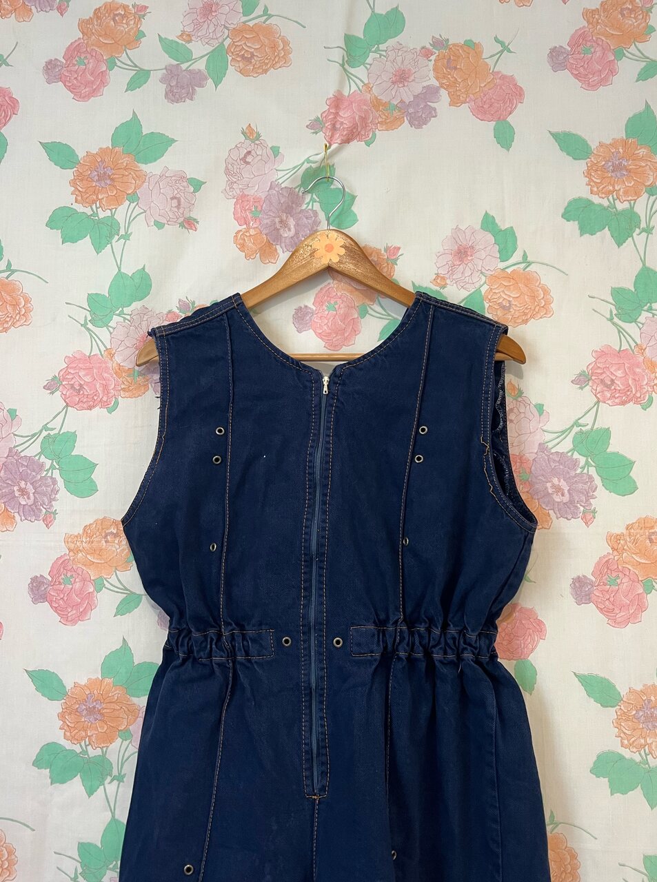 90's Royal Denim Jumpsuit