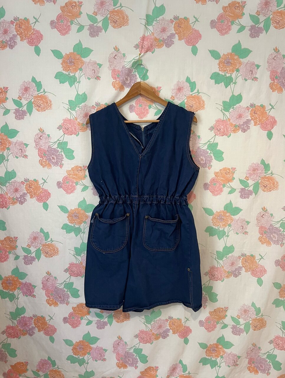 90's Royal Denim Jumpsuit