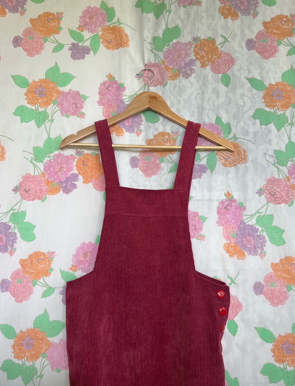 Cherry Vintage Thin Corduroy Dress