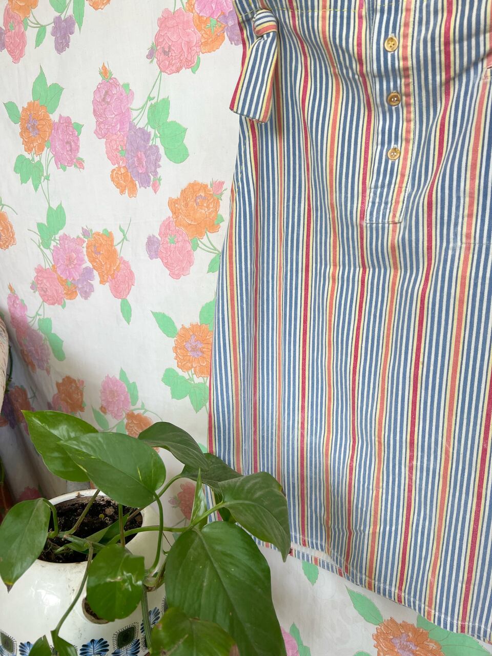 Striped 90's Upcycled Dress