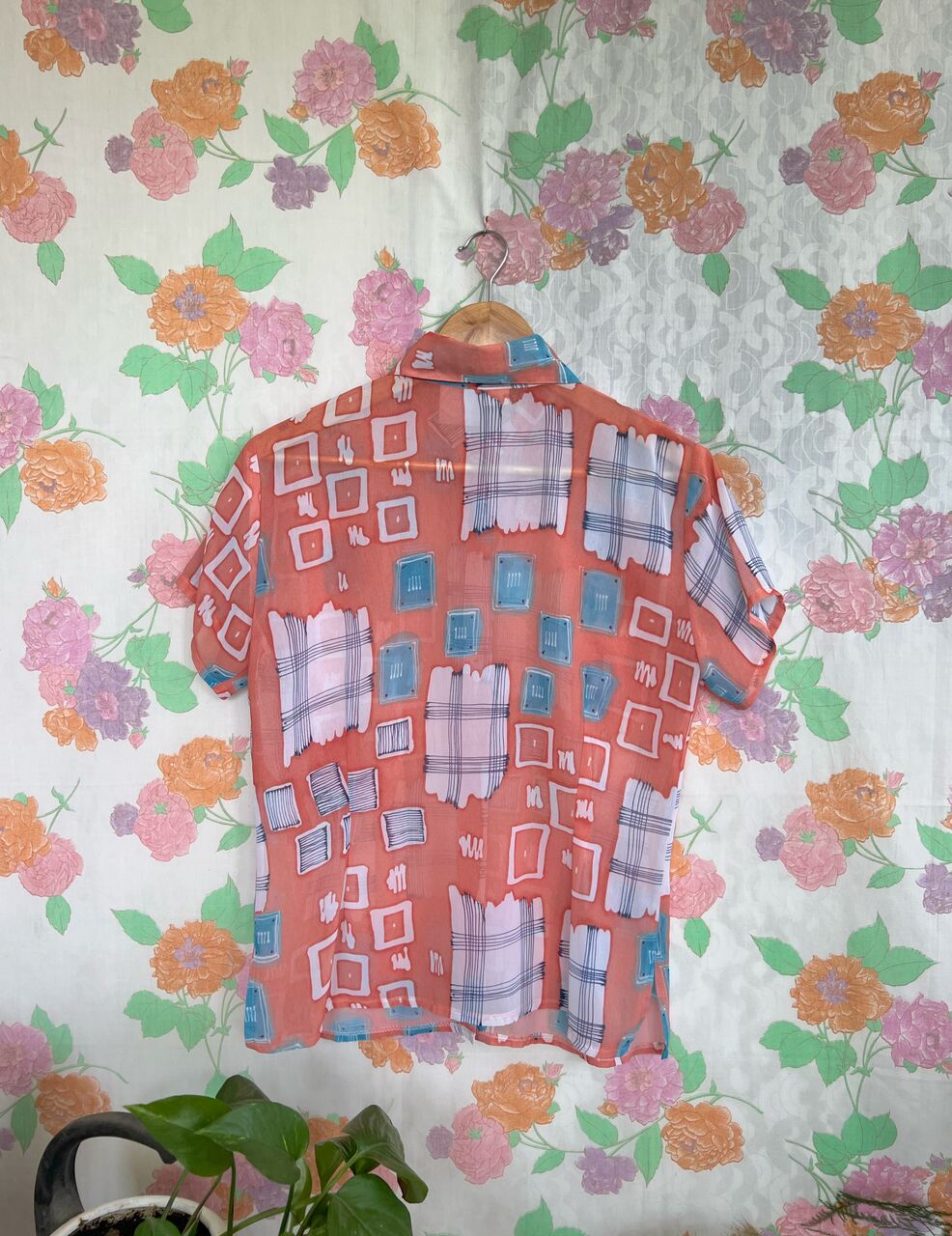 90's Square Printed Shirt
