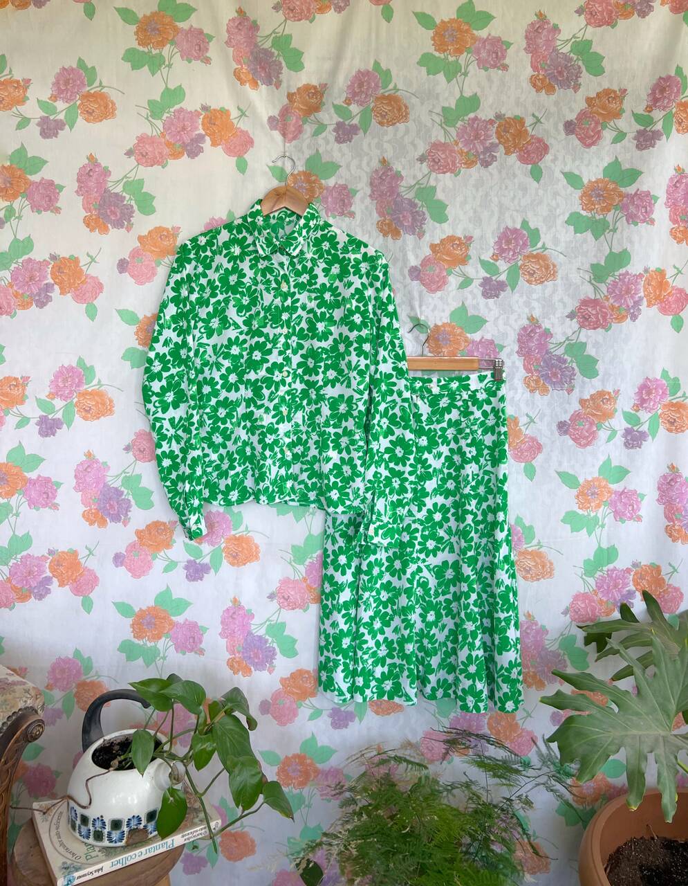 Green Garden Flowery Set